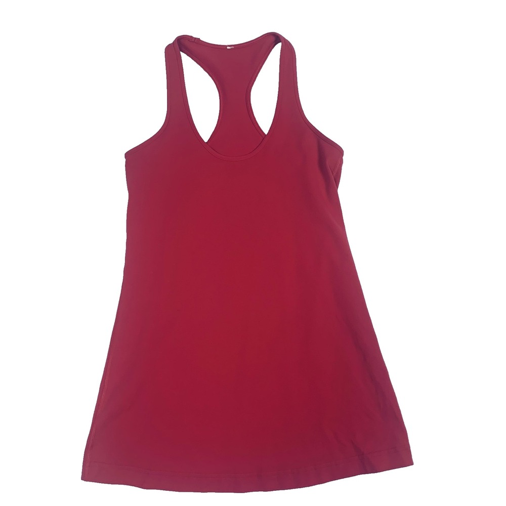 Lululemon Cool Racerback Tank Top Hot Pink Womens XS S Scoop Neck Activewear